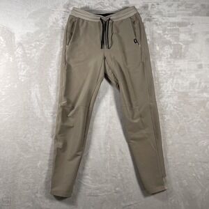 URNL Men's Joggers Pull On Drawstring Performance Activewear S Brown